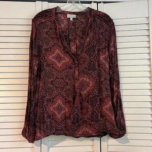 Lucky Brand Blouse Shirt Top L